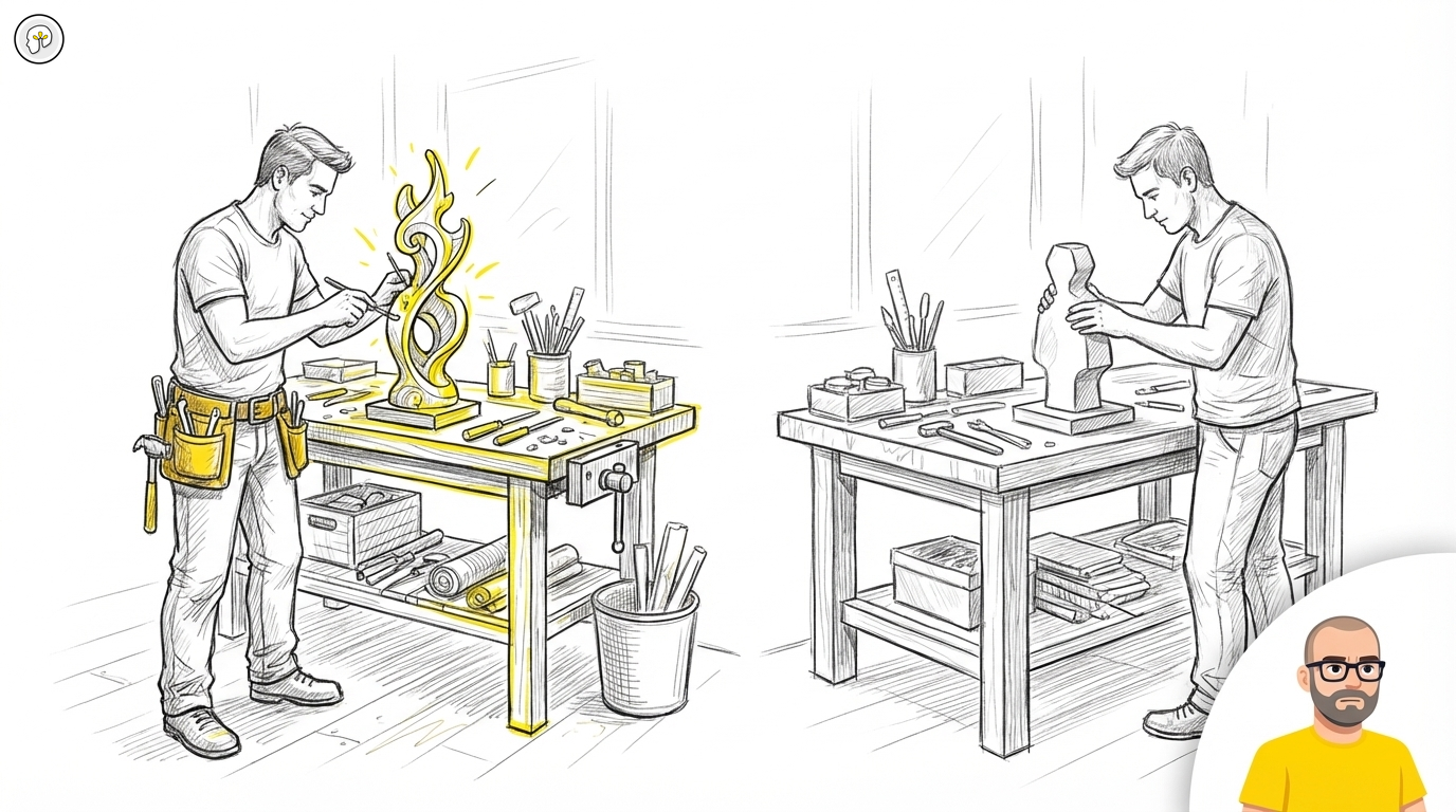 Domain knowledge multiplies AI output — why the same tool gives dramatically different results